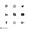 Social Media Icons, Black