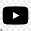 YouTube Logo, Black